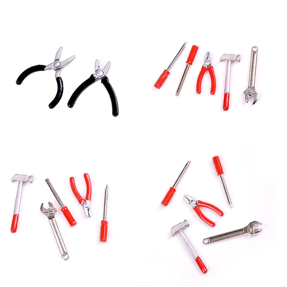 New Arrival 1/12 Dollhouse Scale Miniature Metal Hand Tools Set for Dolls House Accessories Furniture Toys New Arrival 1/12 Dollhouse Scale Miniature Metal Hand Tools Set for Dolls House Accessories Furniture Toys