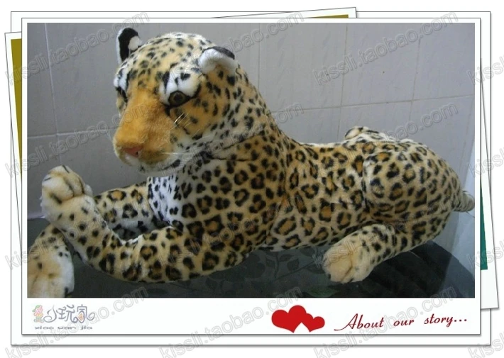 Большой искусственный животного леопард лев Горячая распродажа! плюшевые игрушки куклы Моделирование Leopard кукла около 88 см 0470
