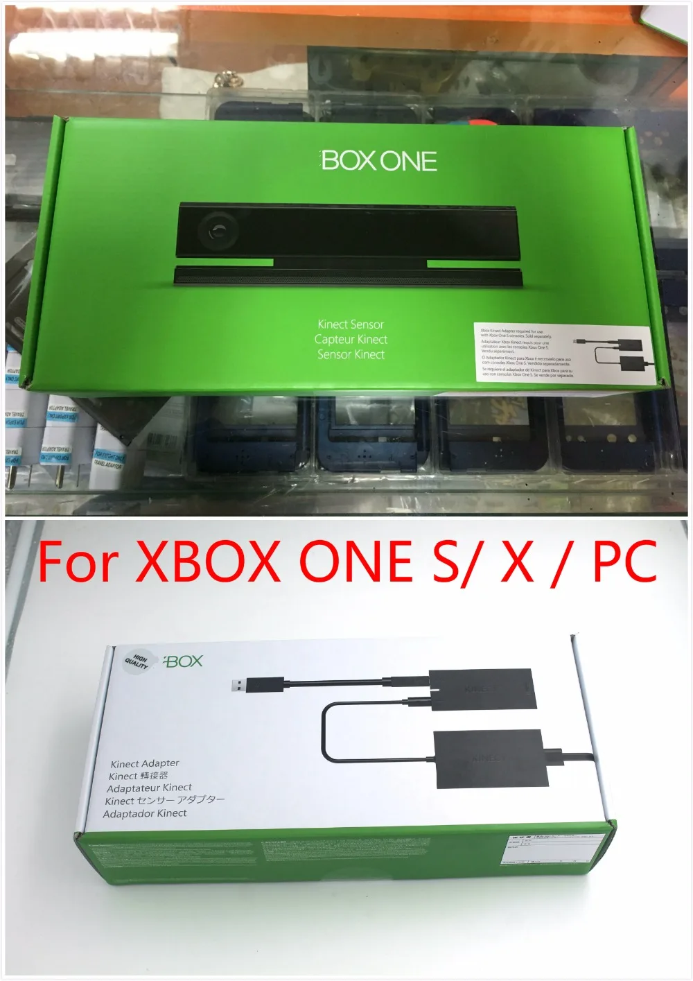Original New For Xbox one kinect Sensor 2.0 version + kincet adapter For Xbox One S for windows