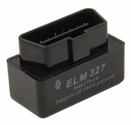 Супер Мини V2.1 ELM327 Bluetooth OBD2 автоматический считыватель кодов MINI327 автомобильный диагностический ELM 327 мини поддержка OBDII протоколы для Android - Цвет: Black ELM327