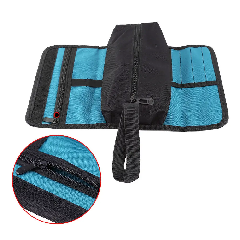 

Hardware Tool Screwdriver Spanner Roll Up Storage Case Pouch Electrician Bag