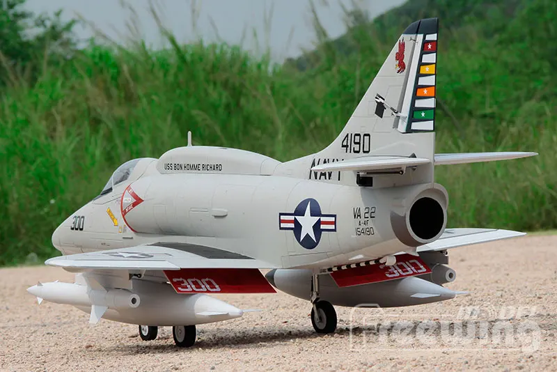 Freewing электрический RC EDF jet A-4E/F SKY HAWK самолет 80 мм вентилятор с электроприводом самолет 6s PNP или комплект+ S Выдвижная модель самолета хобби