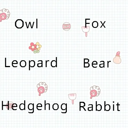

20cm Forest Animal Owl Fox Rabbit Bear hedgehog leopard plush toys for children Best selling dropshipping support