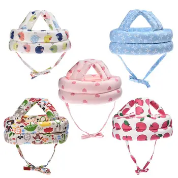 

Cartoon Baby Safety Helmet Head Protection Toddler Kids Adjustable Soft Headguard Cap To Prevent Bumps Infant Head Safety Cap