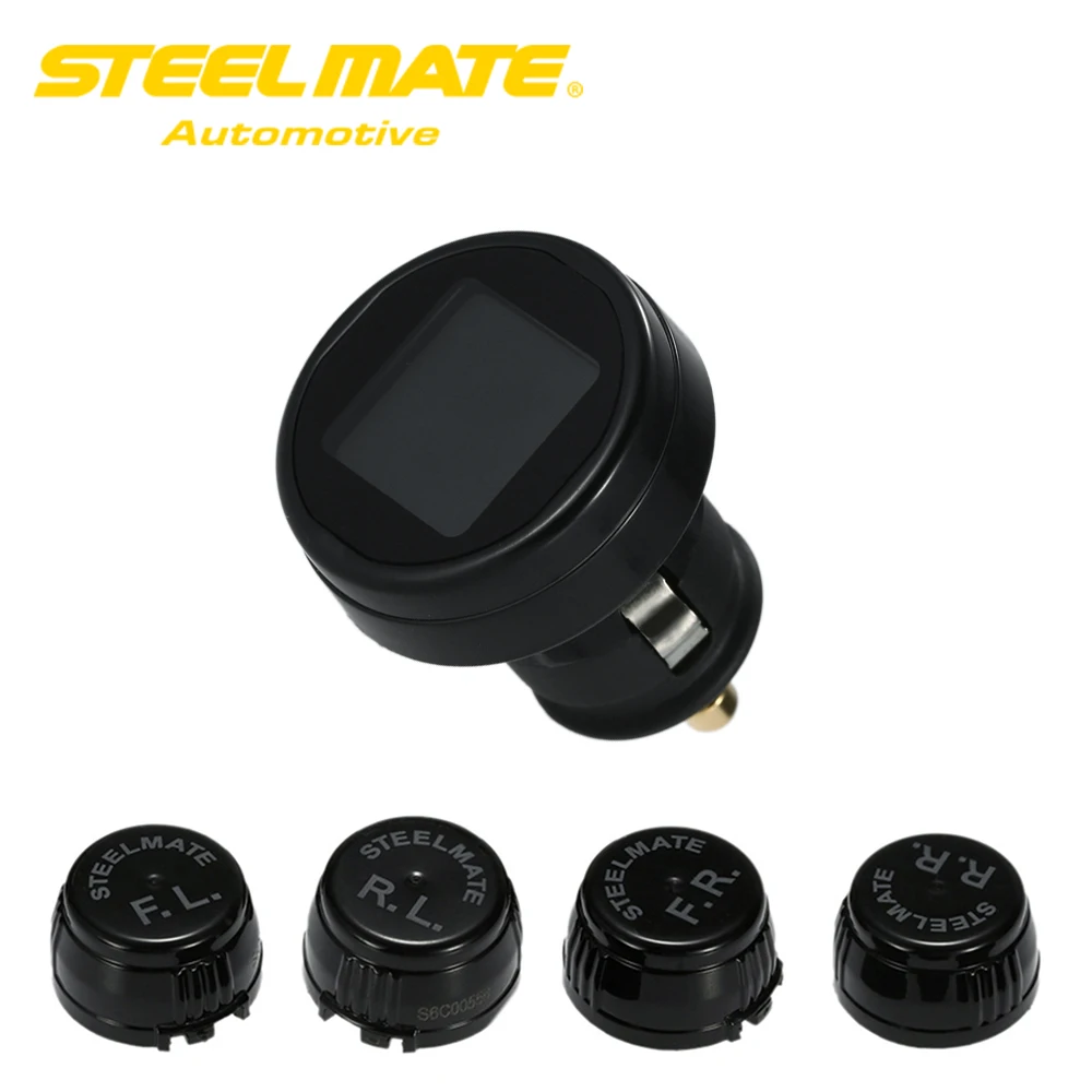 Steelmate TP-74P 4 Sensors Wireless DIY TPMS Tire Pressure Monitor System with LCD Display Steelmate TP-74P 4 Sensors Wireless DIY TPMS Tire Pressure Monitor System with LCD Display