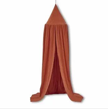 

Kid Bed Canopy Bed Curtain Round Dome Hanging Mosquito Net Curtain Moustiquaire Zanzariera For Baby Kids Playing Home Klamboe