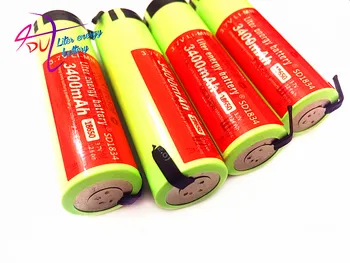 

4pcs/lot 100% New Original 3400MAH 3.7V NCR18650 Lithium Rechargeable Battery for tablet pc inch Diy Nickel Sheet Batteries