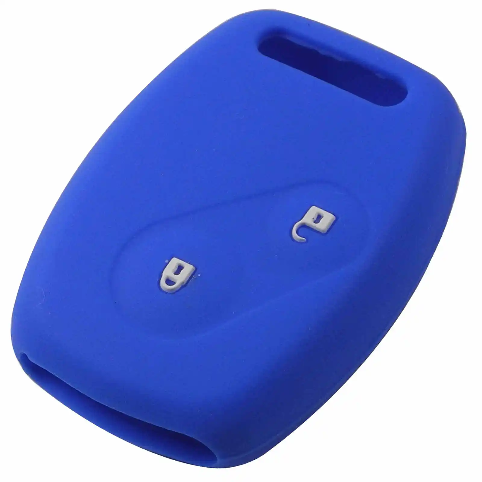 15 шт., силиконовый чехол для дистанционного ключа автомобиля, защитный чехол для Honda Accord CRV Fit CIVIC ODYSSEY City, 2 кнопки, Автомобильный ключ - Цвет: darkblue
