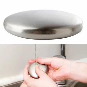 

Stainless Steel Deodorant Soap Oval Shape Deodorant Smell Eliminates Kitchen Bar Bathroom Soap From Hand Retail