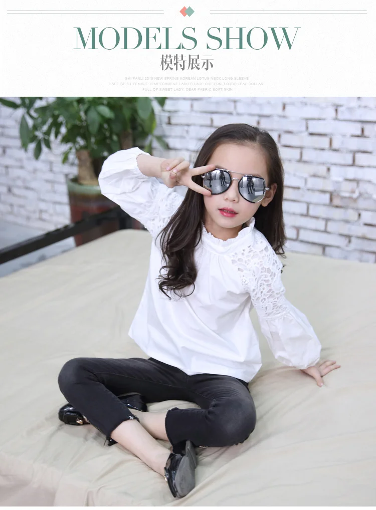 2019 Nova Luva Cheia Camisas Das Meninas