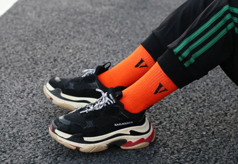 Дропшиппинг, мужские и женские носки, хлопковые винтажные носки для скейтборда в стиле хип-хоп с буквой V, унисекс, забавная Новинка, уличная одежда, мужские носки