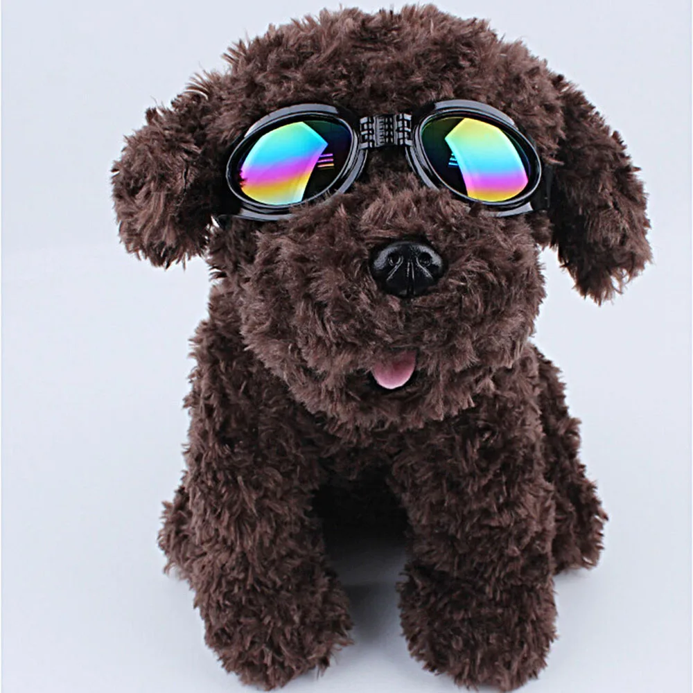 Pet Dog регулируемые УФ солнцезащитные очки черный глаз носить костюм складные солнечные устойчивые очки втулки продукт фото реквизит аксессуары