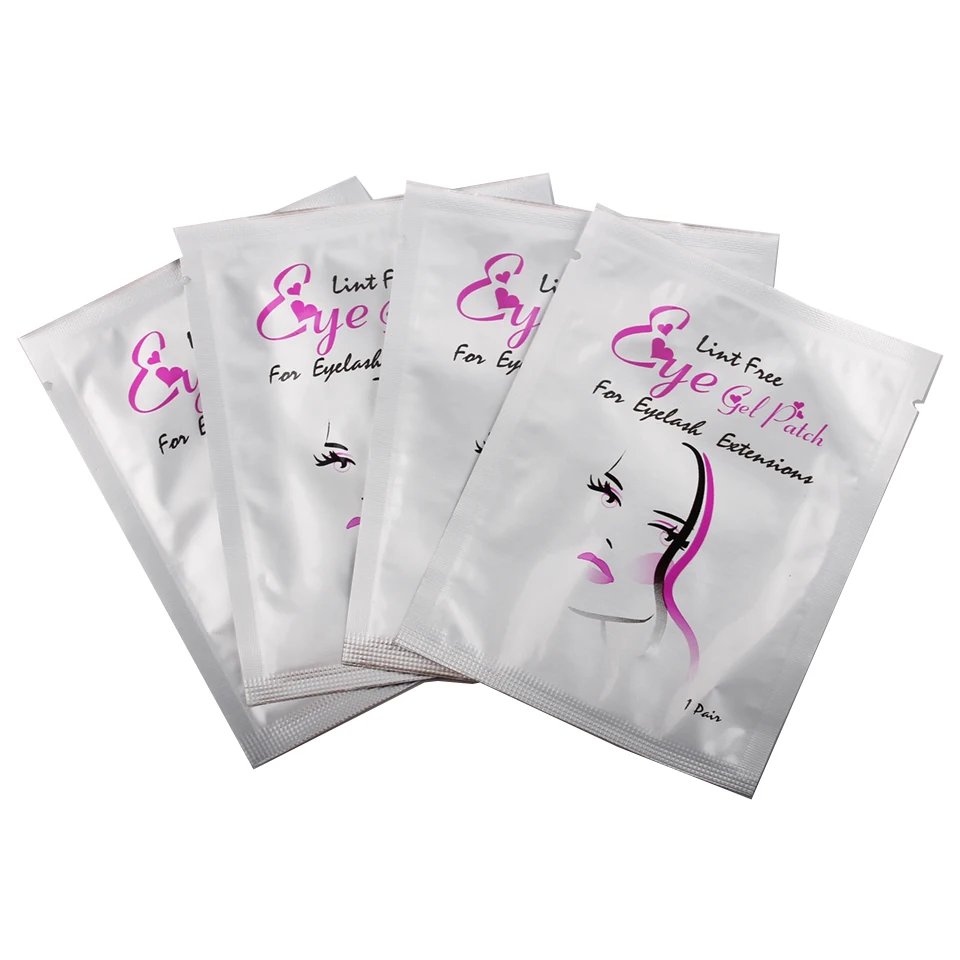 20 Pairs Eyelash Pads Gel Patch Eye Lint Free Lashes Extension Mask Paper Patches Under for Lash | Красота и здоровье