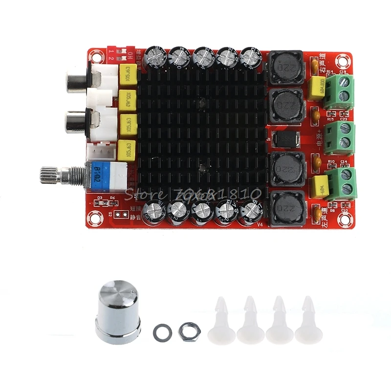 

TDA7498 2x100W Digital Power Amplifier Board Audio Amplifier Class D Dual Audio Stereo DC 14-34V For Home Theater Active Speaker