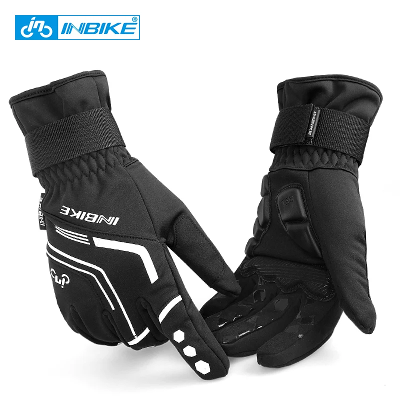 INBIKE 2017 Winter Cycling Gloves Gel Padded Thermal Full Finger Bike Bicycle Gloves Touch
