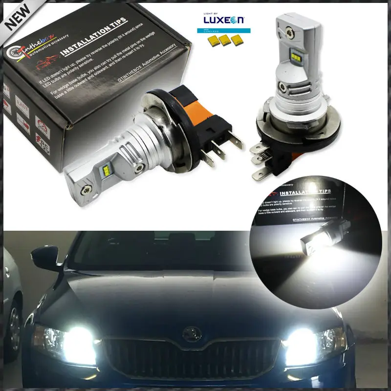 Светодиодный светильник iJDM H15 светодиодный белого цвета для Audi BMW Mercedes Volkswagen