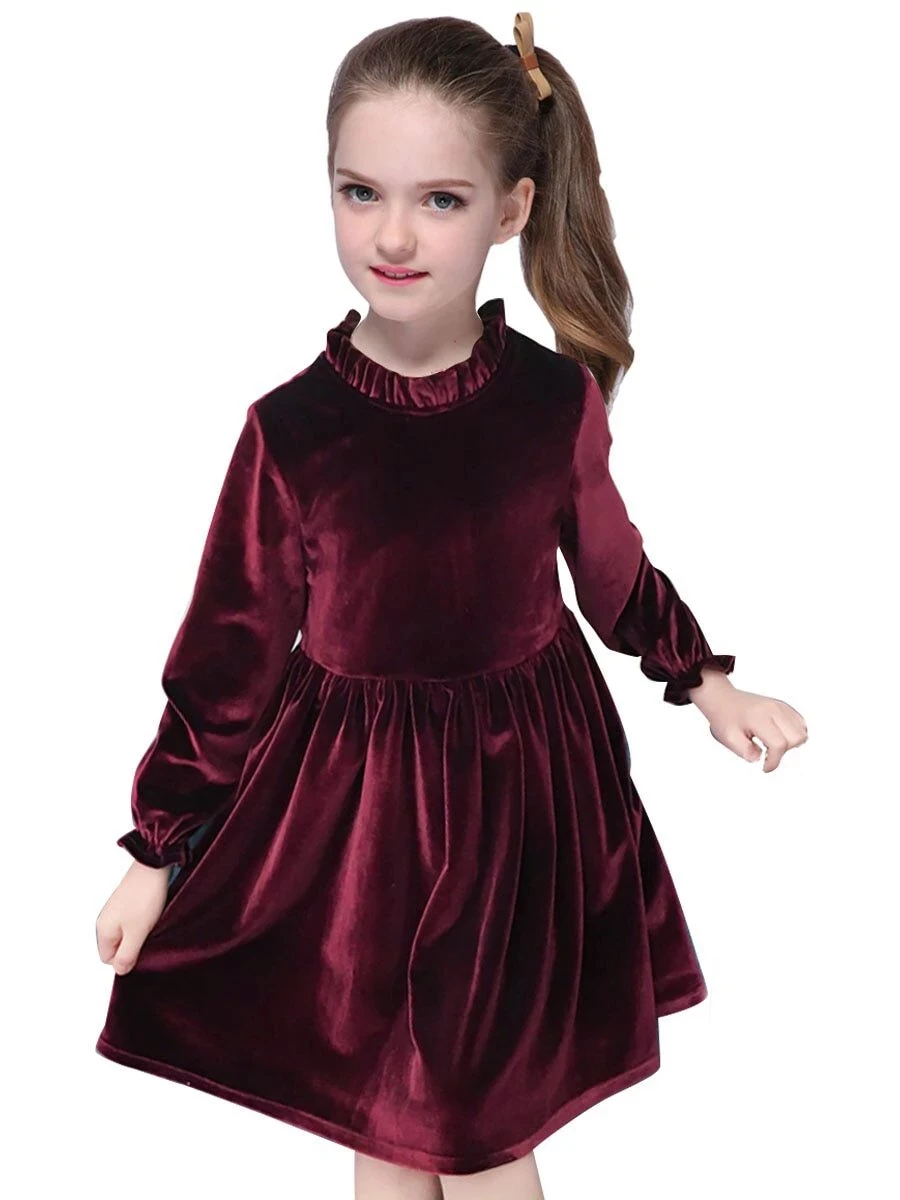 Humor Bear Brand New Spring Autumn Girls Dress Girls Clothes Long Sleeves Princess Party Dress Children Clothing 4-14 Years