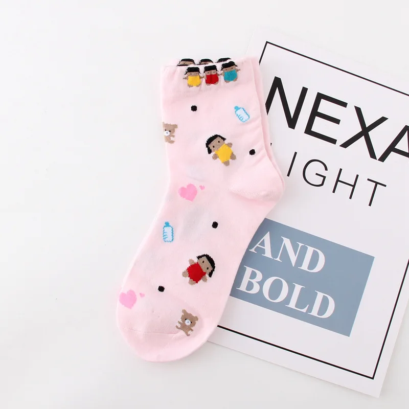 Women's socks new curling cartoon Santa Claus and Halloween deodorant corners wild cute girl socks (DT) Women's socks new curling cartoon Santa Claus and Halloween deodorant corners wild cute girl socks (DT)