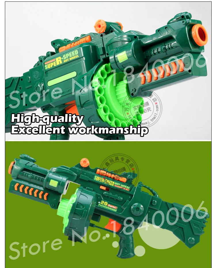 Preise 56 cm 2016 Große Spielzeug Pistole Weiche Kugel Elektrische Maschine Gun Armee Spielzeug CS Spiel Geschenk Für Kind Jungen 20 platzt Blaze Storm