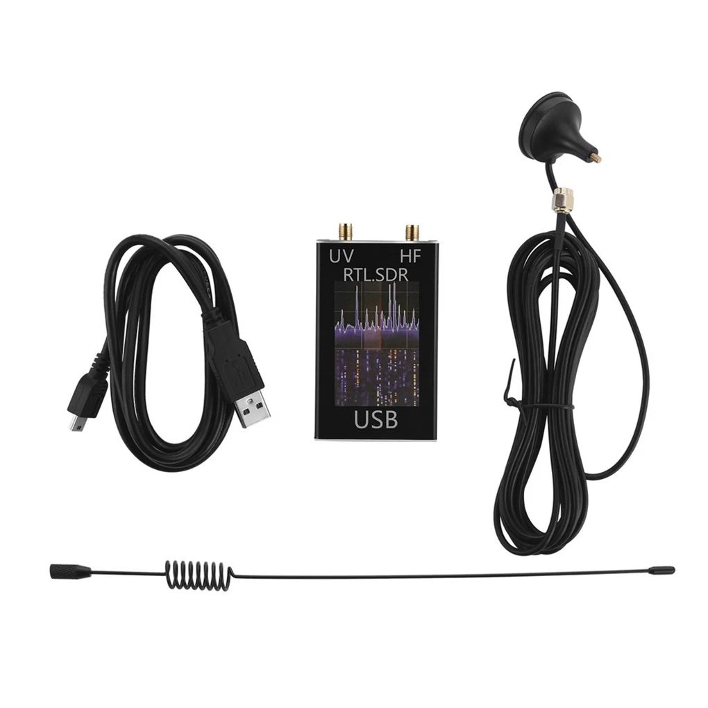 

100KHz-1.7GHz Ham Radio Receiver Full Band RTL-SDR Software Defined Radio USB Tuner Receiver