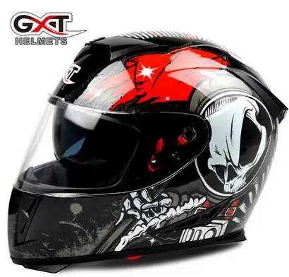 Новое прибытие gxt 358 Анти-туман объективами анфас helemt Capacete Cascos мотоциклетный шлем motoqueiro электрический автомобиль Детская безопасность шлемы - Цвет: Black red