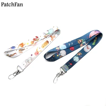 

20pcs/lot Patchfan little prince DIY anime keyring keychain lanyard webbing ribbon neck strap badge phone holder necklace A1704