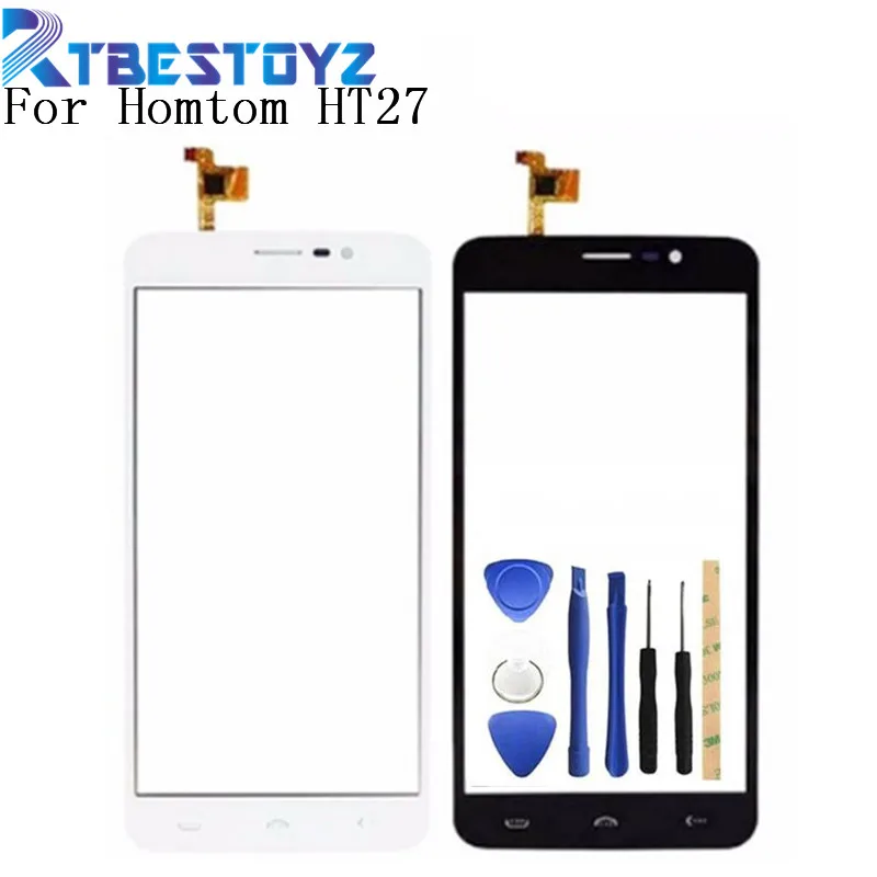 

RTBESTOYZ 5.5" For Homtom HT27 Touch Screen Digitizer Sensor Glass Lens Panel Black White