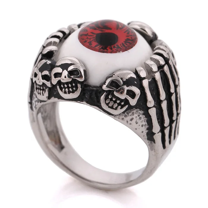 Resident Evil Eye Ring 316l Stainless Steel Party Fashion Jewelry Resident Evil Eye Ring 316l Stainless Steel Party Fashion Jewelry 2016 New Item Punk Men