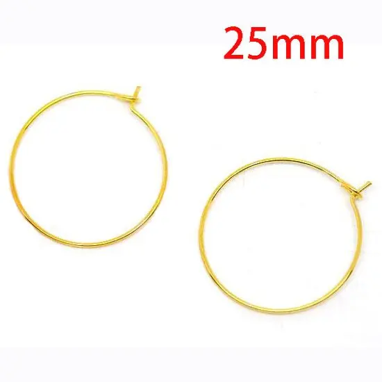 

Best Quality 1000 Pcs Gold Color Earring Hoops Wine Glass Charm Rings 25mm DIY Findings Jewelry Making(W00865T)