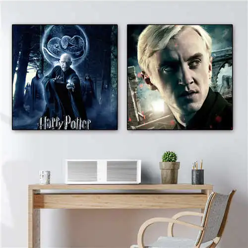 

Custom harry_potter (1) Poster Papel-de Mandala Printing Posters Cloth Fabric Wall Art For Living Room Decor#19-01-13-67