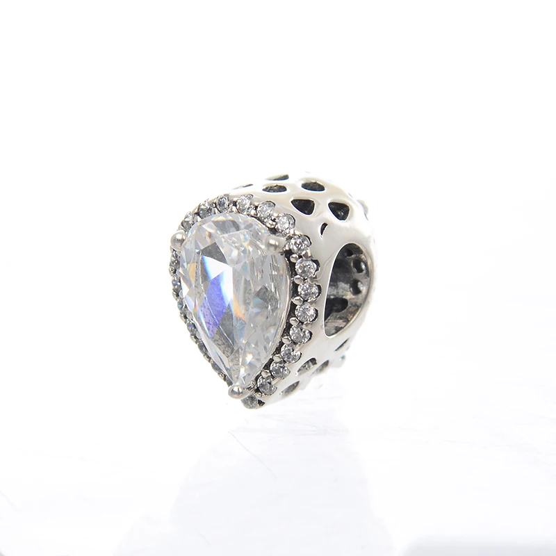 

Authentic 925 Sterling Silver Radiant Teardrop Beads & Jewelry Making Fit Original Pandora Bracelets Diy Charm Beads