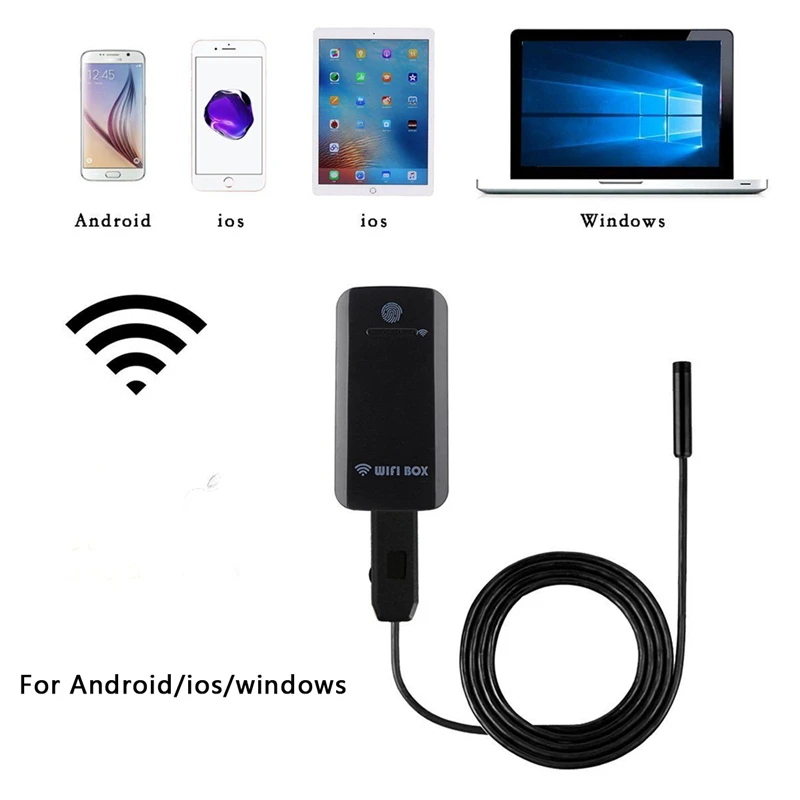 

Wifi Endoscope Camera IP67 Waterproof Inspection For IOS/Android/Windows 6 LED Borescope Mini HD Camera Snake 5.5mm Lens Tube