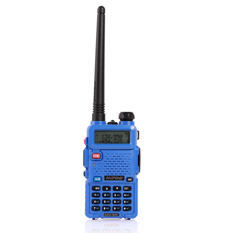 2xUV5R Blue 2 шт. baofeng уф-5r Walkie Talkie рации 128 Dual Band UHF& VHF 136-174 МГц и 400-520 МГц Baofeng УФ-5R портативна Рация 5 Вт Двухстороннее радио для рации рация баофенг uv-5r - Цвет: 2xUV5R Blue