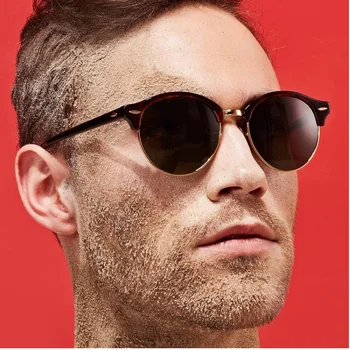

Hot Polarized Sunglasses Men Popular Brand Designer Retro Women Summer Style Sun Glasses Rivet Frame Colorful Coating Shades