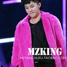S-5XL! для мужчин тонкий DJDS певец Цюань Zhilong GD имитация норки Короткие Роза длинное пальто с мехом костюм одежда