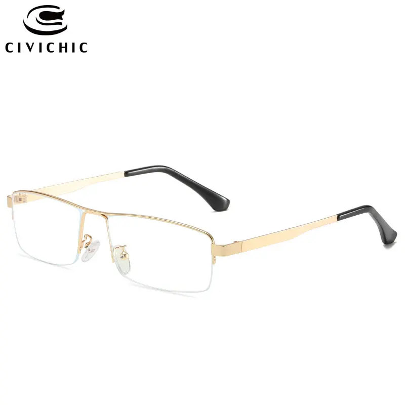 Chic Anti Blue Light Glasses Men Business Eyeglasses Women Myopia Optical Eyewear Frame Computer Gaming Gafas Luz Azul COG68 - Цвет оправы: C3 Gold