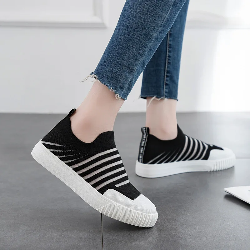 

Popular women's shoes 2019 socks shoes female Korean version of the wild one pedal lazy