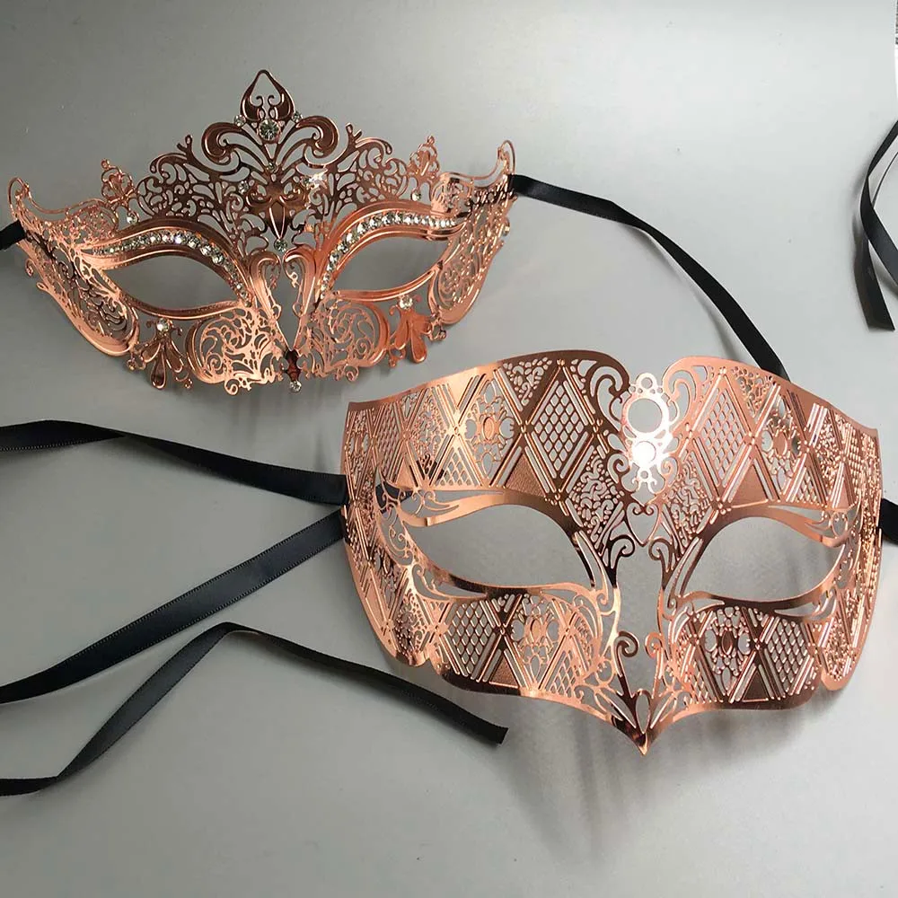 Роскошная фотомаска для пар на тему Рождества торжества свадьбы|party mask set|masquerade