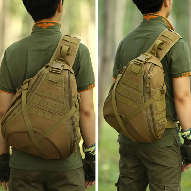 

Hunting Camping Tactical Military Sling Chest Pack Bag Molle Daypack Laptop Large Shoulder Bag