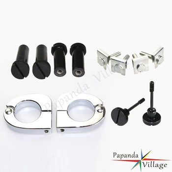 

Chrome Motorcycle Quick Release Vented Fairing Lowers Mounting Hardware Kit for Harley Touring Electra Glide Ultra Limited FLHTK