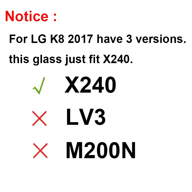Beworlder 10 шт./лот закаленное Стекло для LG K8 2017X240 Full Cover коробку Экран протектор