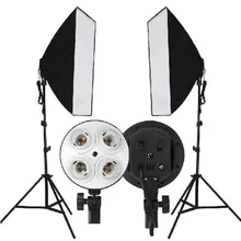 Video Photo Studio Soft Box 50x70cm Sets 2M Light Stand font b Tripod b font 4in1