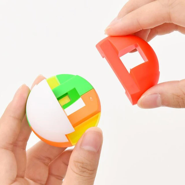 1pcs 3D Puzzle Assembling Ball Education Toys Children Gift 12 Styles  Creative Plastic Mini Multi-color Ball Puzzle Toy