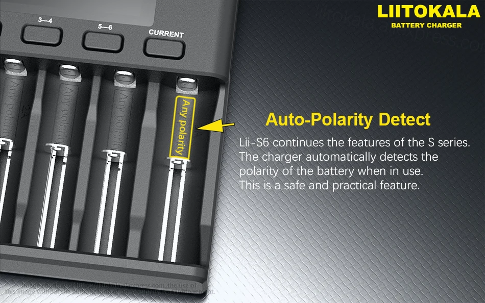 LiitoKala Li-S6 Li-ion battery charger