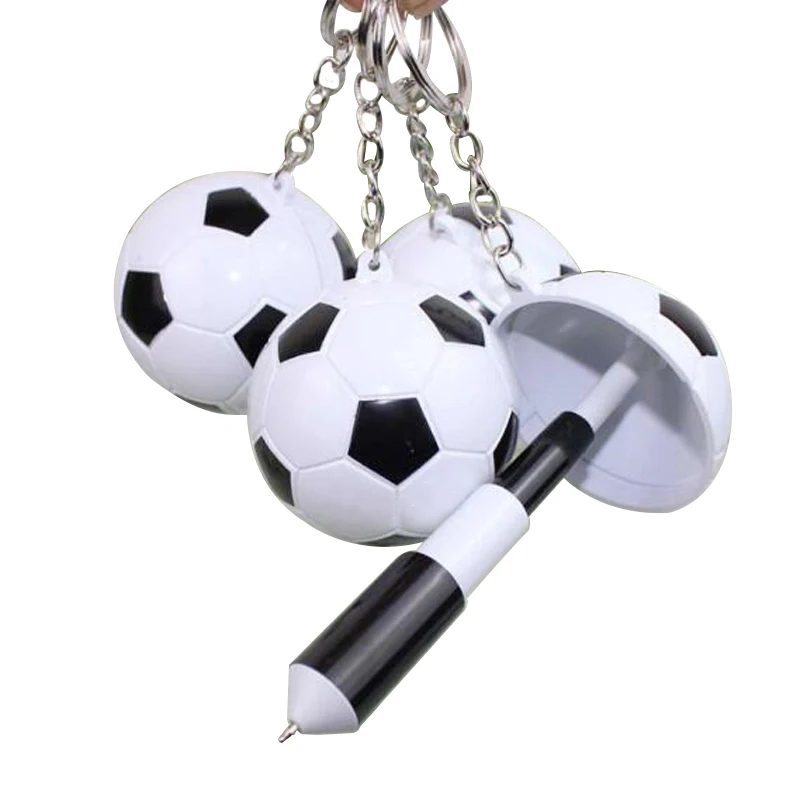 1 Pc Novelty Kids Football Ballpoint Pen Keychain Soccer Ball Portable Mini Zoom Toys for Child