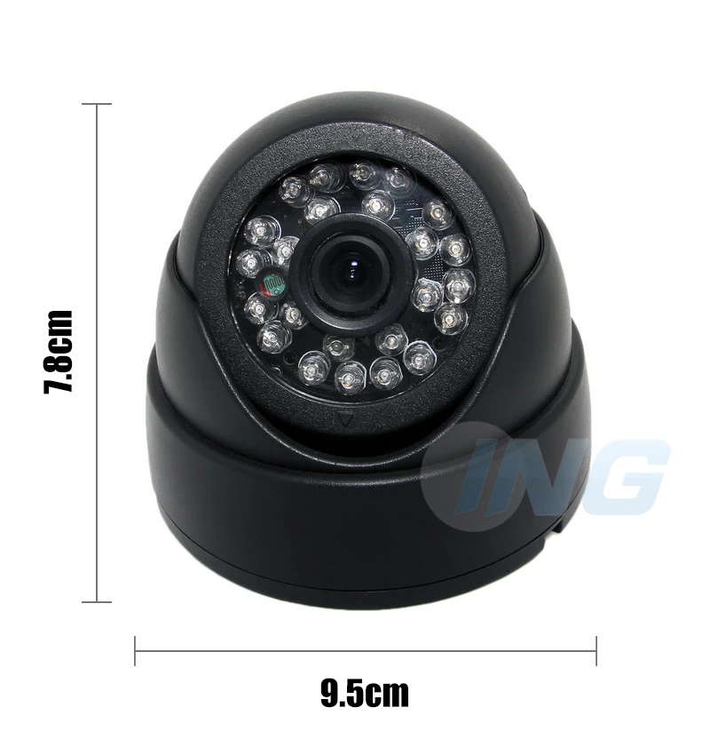 AHD 720 P/1080 P крытая камера видеонаблюдения 1.0MP/2.0MP 24LED IR FHD купольная камера ночного видения с ИК-подсветкой