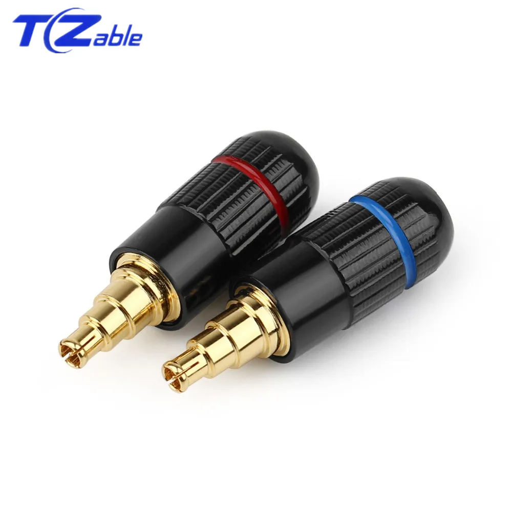 Hifi Plug Headphone Jack Solder Audio Connector For IE40 Pro DIY Earphone Pin Plug Copper Gold Plated Earphone Male Pin Adapter