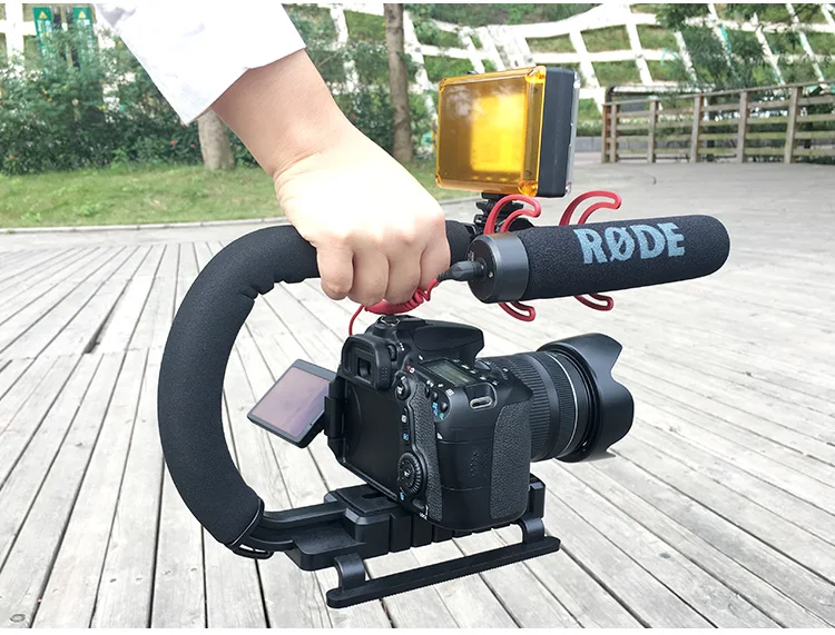 Ulanzi Камера Ручка U Grip видео шестерни телефон Steadicam Стабилизатор Rig для Youtube Vlogging потокового запись Nikon Canon