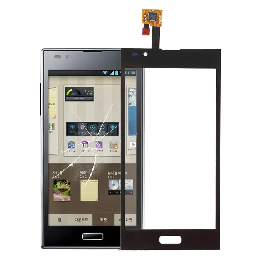 

4.7“ Touch Panel Front Screen Outer Glass Touch Outer Cover Panel LENS For LG LG Optimus LTE2/F160 Touch screen