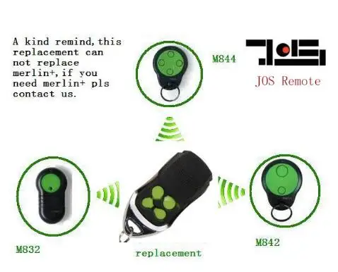 Hot Sale Merlin M842 M832 M844 Replacement Garage Door Remote Control